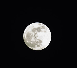 Naklejka na ściany i meble Full moon taken with zoom lens