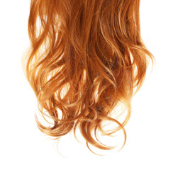 curl  Red Hair isolated on white background © bestvc