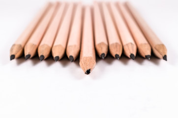 concept abstract of pencils background with space