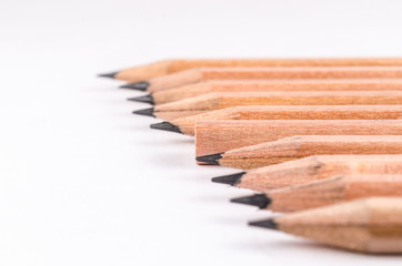 Fototapeta premium concept abstract of pencils background with space