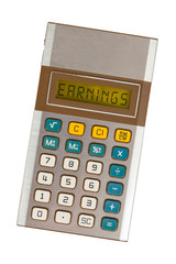 Old calculator - earnings