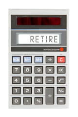 Old calculator - retire