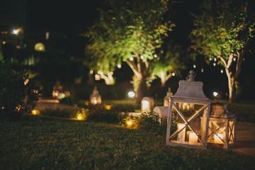 Lamps and candles at night   © Svetlana Iakusheva