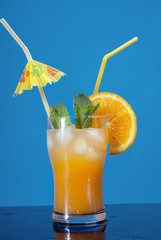 Mojito orange cocktail.