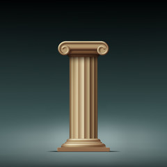Antique beige column.