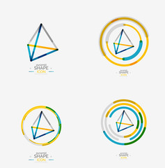 Pyramid shape line design