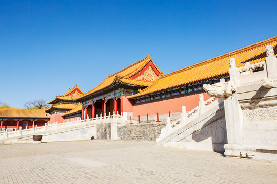 forbidden city,Brilliant  traditional building，Beijing China