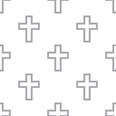 Obraz premium New Protestant Cross seamless pattern