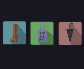 fashion flat icons