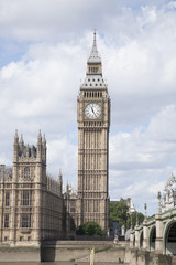 Fototapeta na wymiar Big Ben and the Houses of Parliament, London