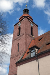 Fototapeta premium Pfarrkirche St. Rochus in Zirndorf