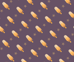 Sweet melt Ice Cream Background, Vector Illustration