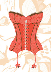 Sexy retro style corset
