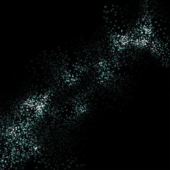 Molecules Concept of neurons, black background for communication