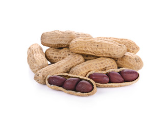 peanut on white background
