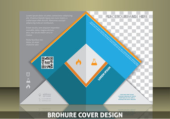 Vector brochure cover template
