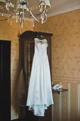 Wedding dress on a hanger 2141.