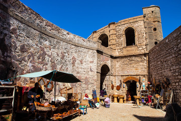 small marketplace at the wall Essaouira, Morocco