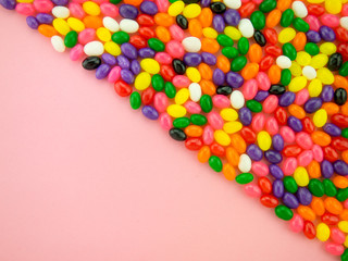 Jelly Beand Frame and Background (Pink Background)