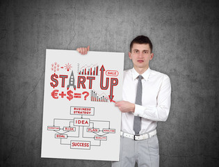 Fototapeta premium start up