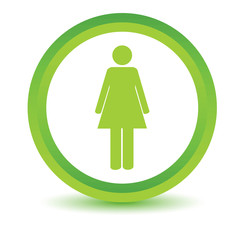 Green woman icon