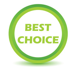 Green best choice icon