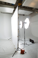 写真スタジオのライティング