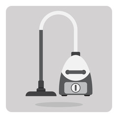 Vector of flat icon, vacuum on isolated background