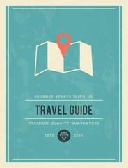 vintage poster for travel guide - 81063389