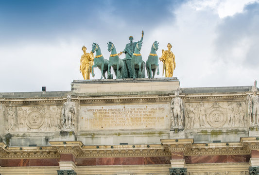 Arc De Triomphe Du Carrousel In Paris