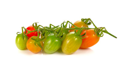 cherry tomatoes isolated on white background