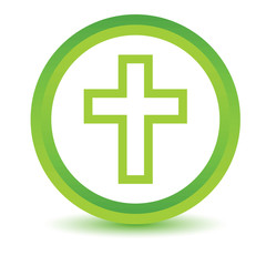 Green Protestant Cross icon