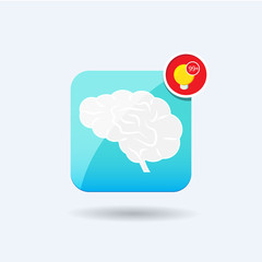 Brain icon notification