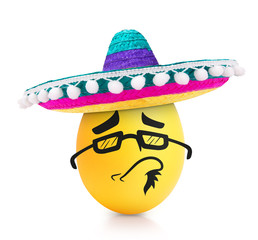 Emotion concept isolated on white