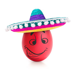 Emotion concept isolated on white