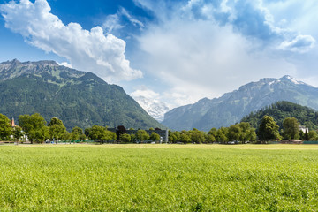 Alps Mountain landscape, Interlaken, Switzerland