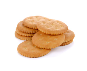 Tasty biscuits isolated on white