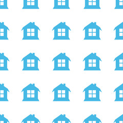 Unique House seamless pattern