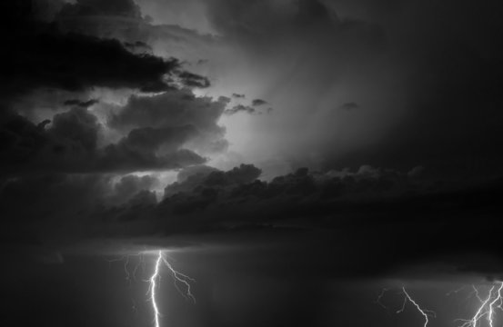 Thunder, lightnings and rain