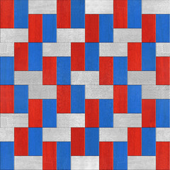 Abstract paneling pattern - seamless background - red-blue
