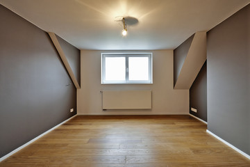 Fototapeta na wymiar Home interior with beautiful warm wood floors