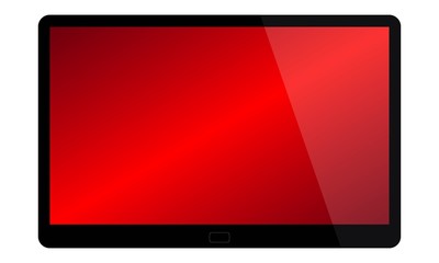 Tablet high fidelity vector mockup