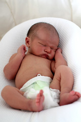 Sleeping newborn baby