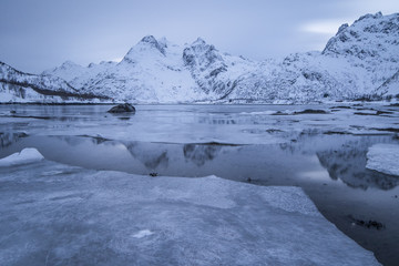 Fototapeta na wymiar Icy fjord I