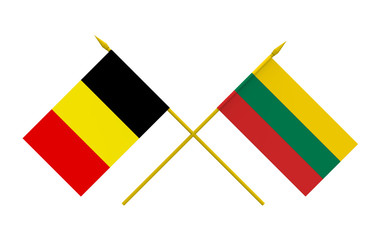 Flags, Belgium and Lithuania
