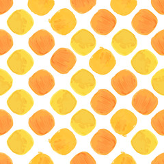 Summer Vector Watercolor Seamless Pattern