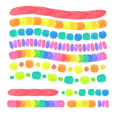 Vector Watercolor Brushes Set