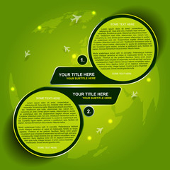 Abstract background for transporting or spedition with two steps