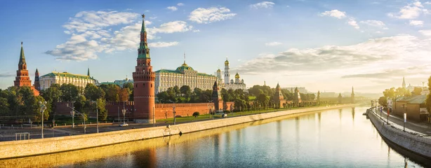 Abwaschbare Fototapete Moskau Das Kapital versinkt im Morgengrauen Capital