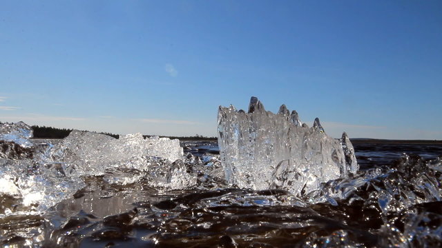 Great sounds and ice slices in  spring